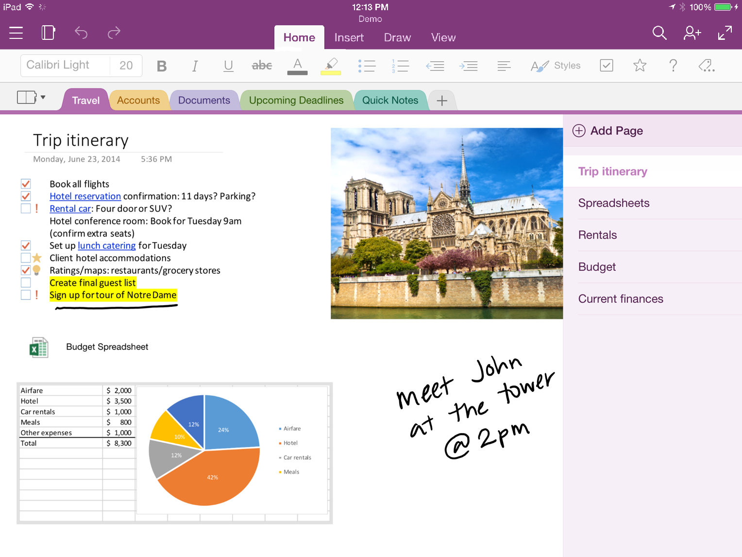 OneNote notebooks from earlier versions