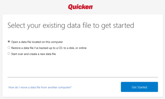 Restart your computer
Reinstall Quicken 2015 from the original installation file or disk