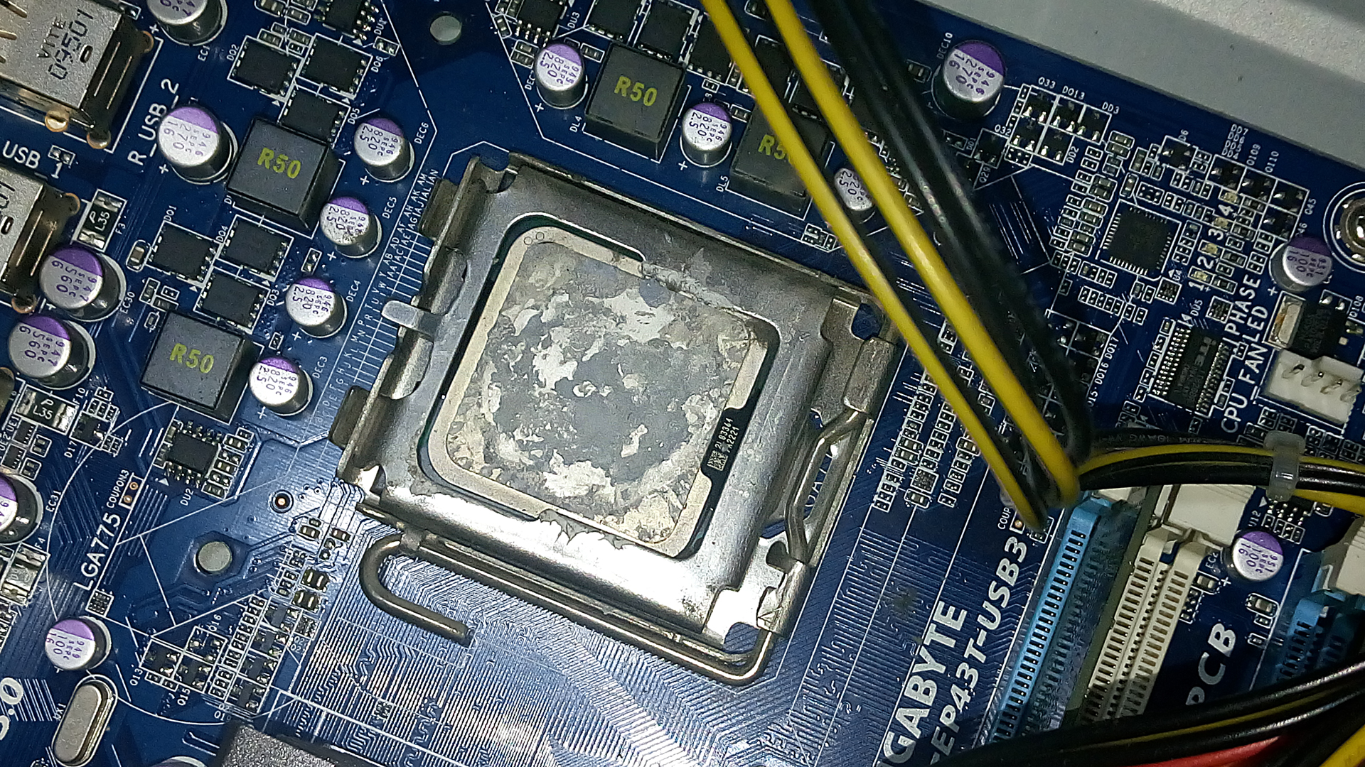 Apply a small amount of new thermal paste to the processor
Replace the heat sink and outer casing