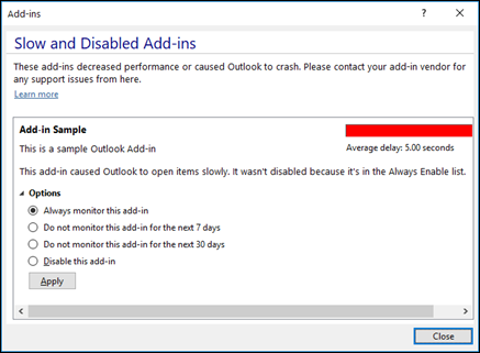 Check for updates: Ensure that your Outlook 2010 add-ins are up to date to prevent any compatibility issues.
Disable problematic add-ins: Troubleshoot software connectivity problems by disabling any add-ins that may be causing conflicts.