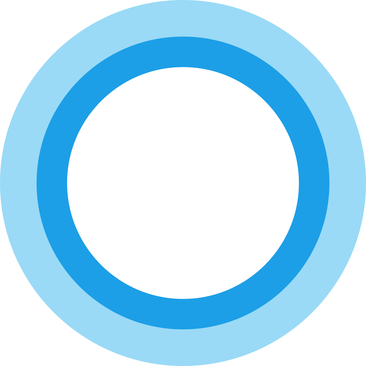Cortana icon on computer screen