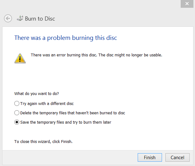 Error message on Windows 7 CD/DVD-ROM drive