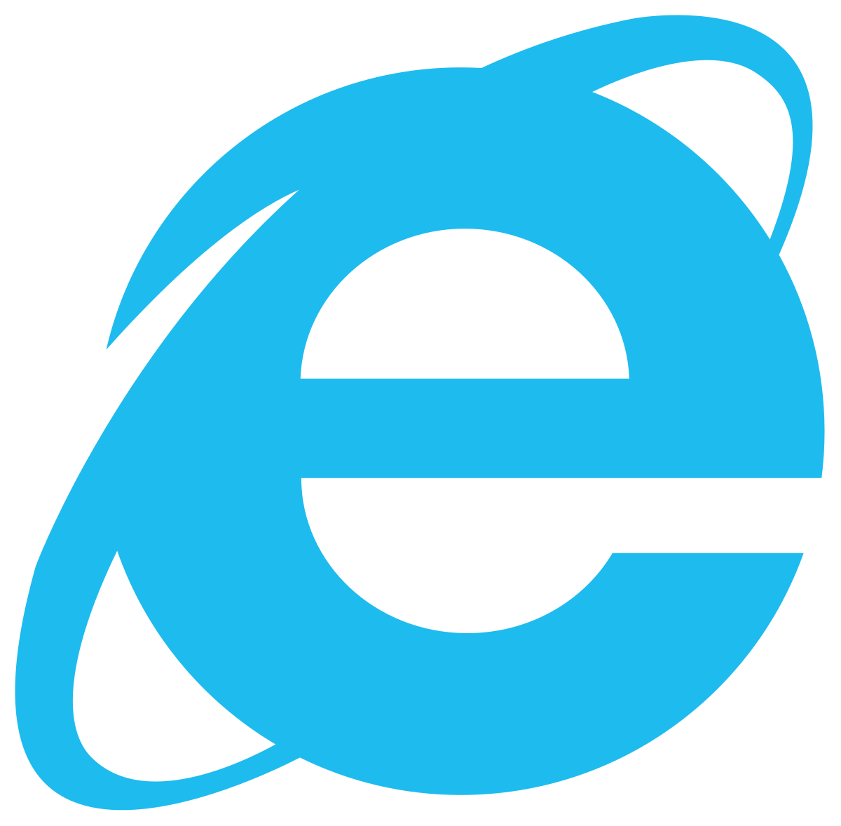 Internet Explorer icon in safe mode