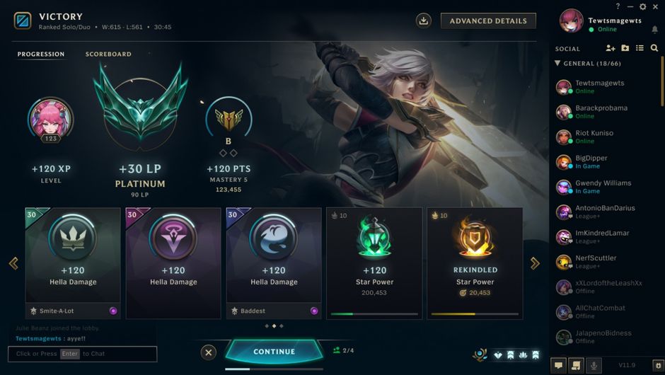 Launch the League of Legends client.
Click on the Gear icon in the top right corner of the client.