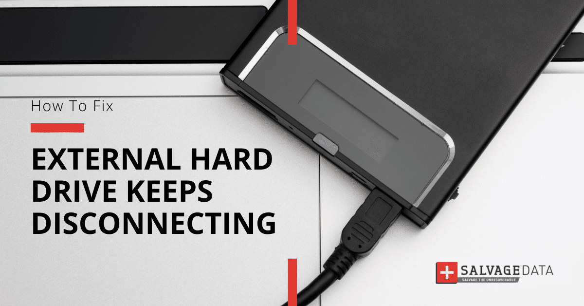 Make sure the external hard drive is properly connected to the computer.
Check the USB cable for any damages or loose connections.