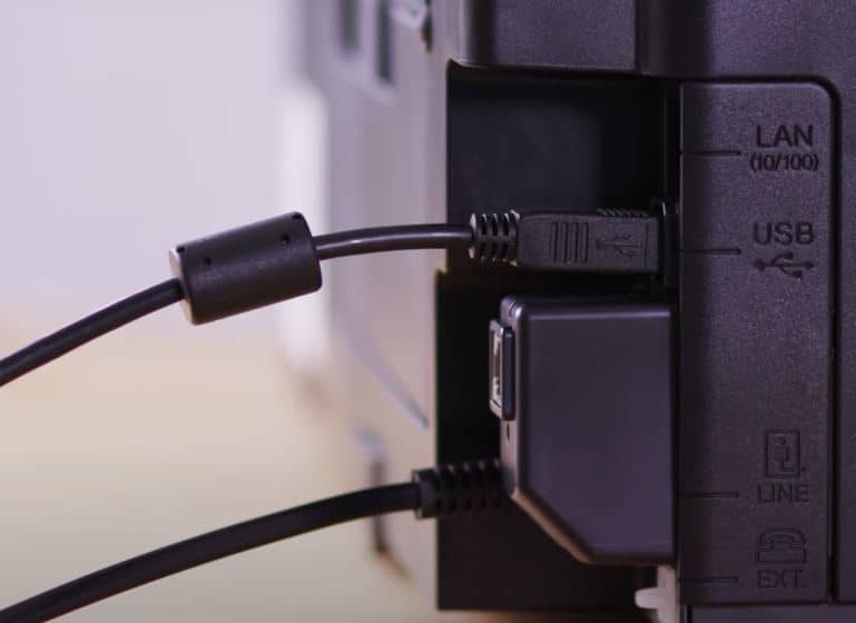 Make sure the USB or Ethernet cable is securely connected to both the printer and the computer.
If using a wireless connection, ensure the printer is connected to the correct network.