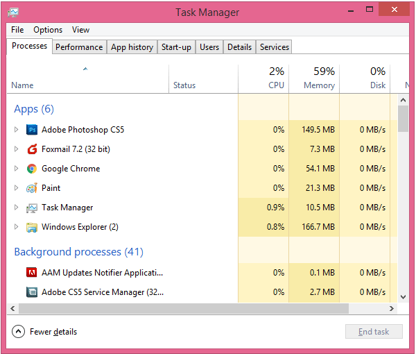 Open Task Manager by pressing Ctrl+Shift+Esc
Find any ipconfig processes that are running and end them by selecting them and clicking on End Task