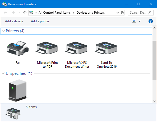 Open the control panel on your computer.
Go to "Devices and Printers" or "Printers and Scanners".