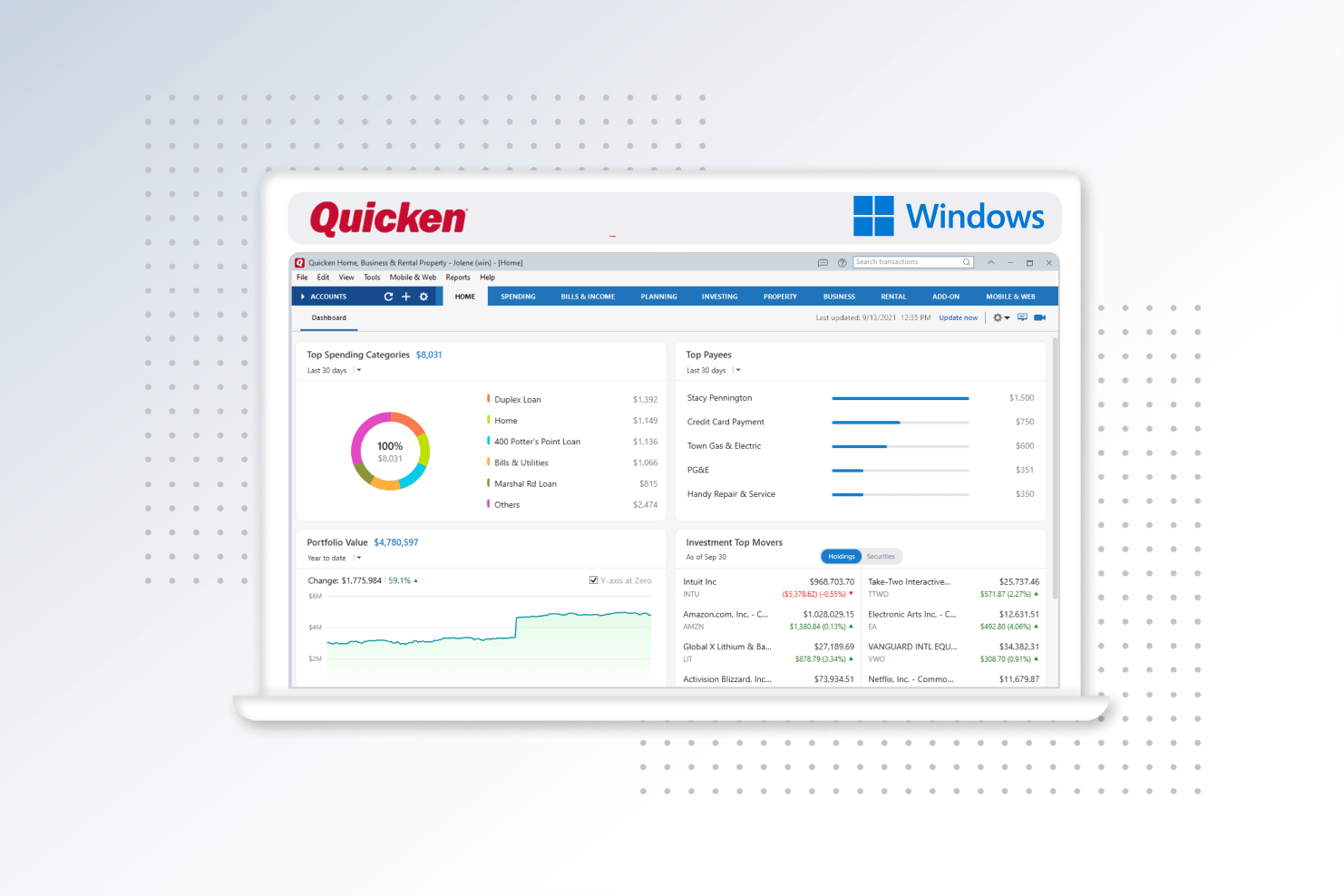 Right-click on the Quicken 2015 icon
Select Properties