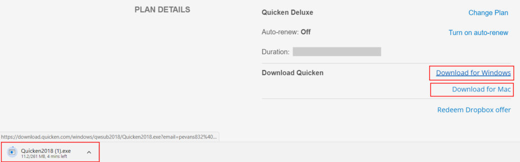 Uninstall Quicken from the Control Panel
Download the latest version of Quicken from the official website